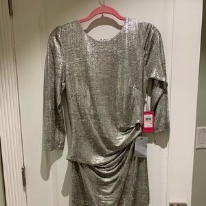 Vince Camuto silver dress. New with tags. Size 10